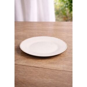 Royal Norfolk White Dinner Plate 10 Inch Gold Rim Hand Wash Only